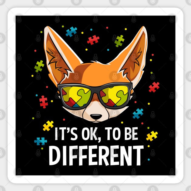 It's Ok To Be Different Autism Awareness Gift For Boys, Kids Sticker by HCMGift